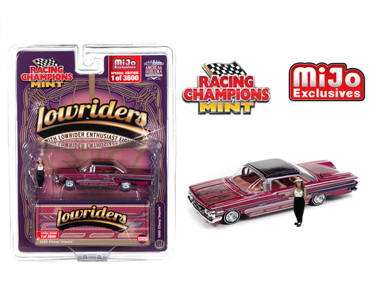 Racing Champions 1:64 Lowriders 1960 Chevrolet Impala SS with American Diorama Figure Limited 3,600 Pieces – Mijo Exclusives